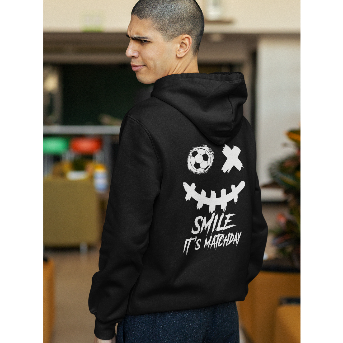 Smile auf Rücken - Hoodie