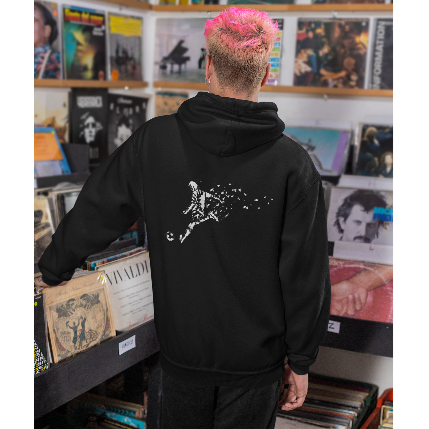 Fussball im Wind - Hoodie
