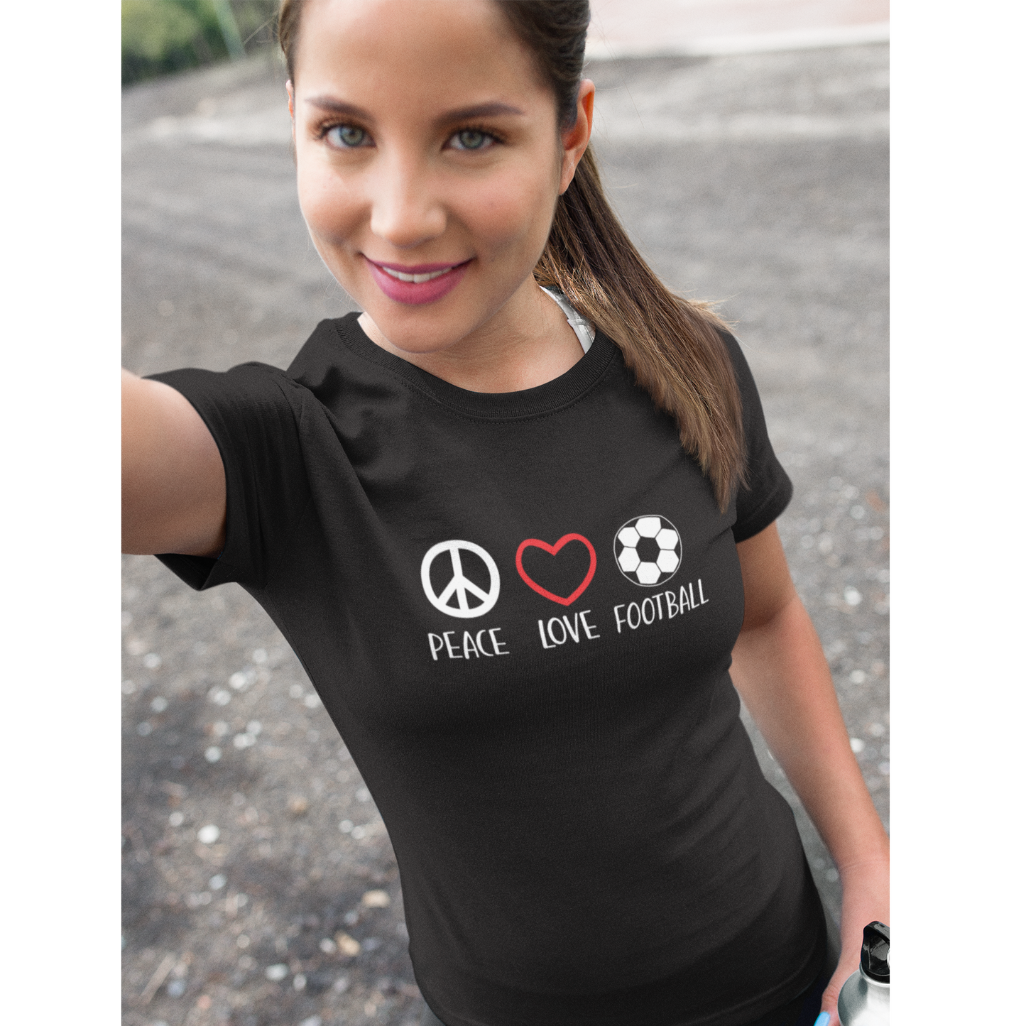 Peace and Love Rot - Shirt